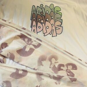 adidas Kids Matching Set in White and Pink